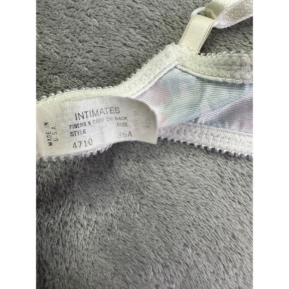 Christian Dior Bra Women's 36A Vintage Balconette Style 4710 Floral lace USA - Picture 8 of 12